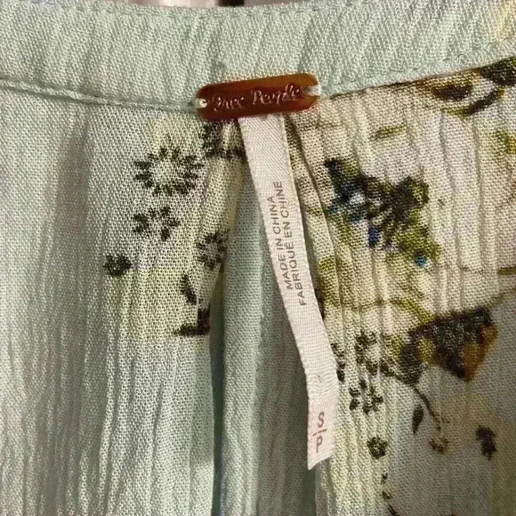 Free people swing tunic mint green with pockets sleeveless long line Small - Picture 10 of 11